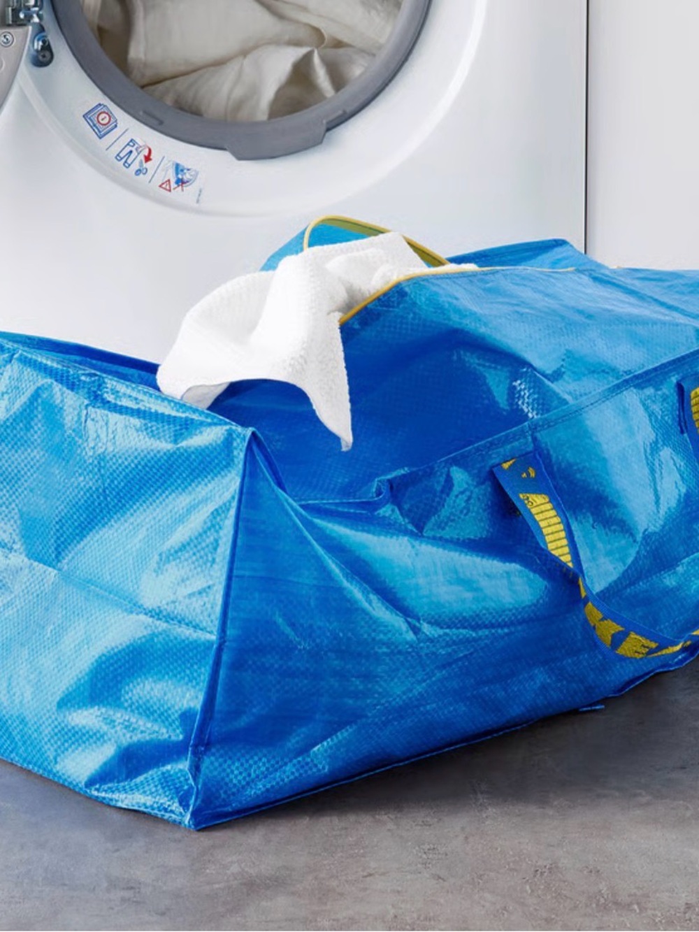 TWO IKEA Frakta Blue Utility Storage Bag